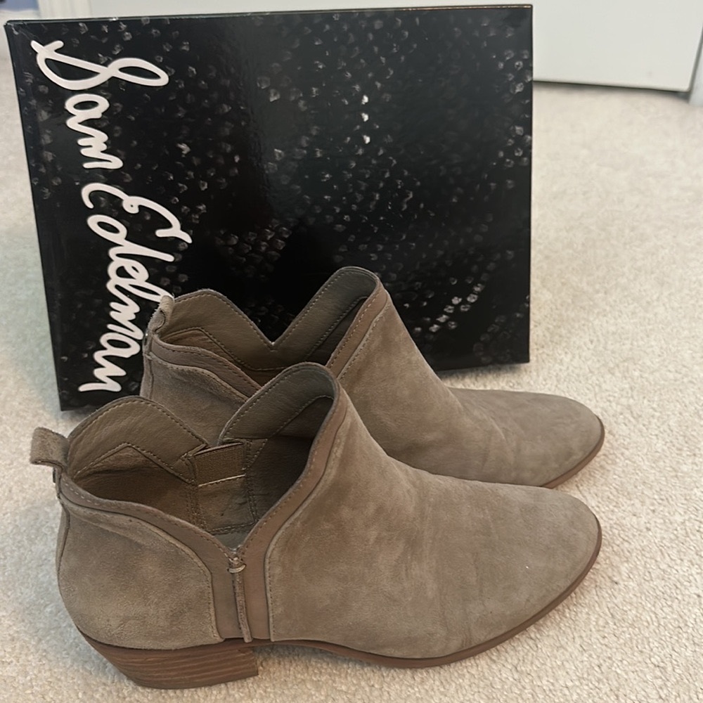 Sam Edelman Patrick Suede Bootie In Putty